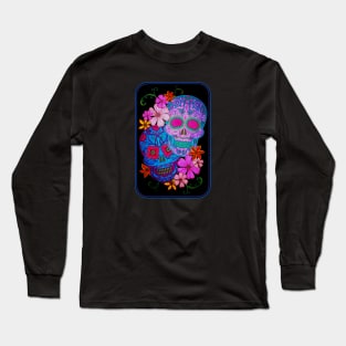 Flower Skulls Long Sleeve T-Shirt